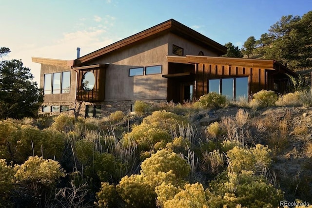 view of rear view of property