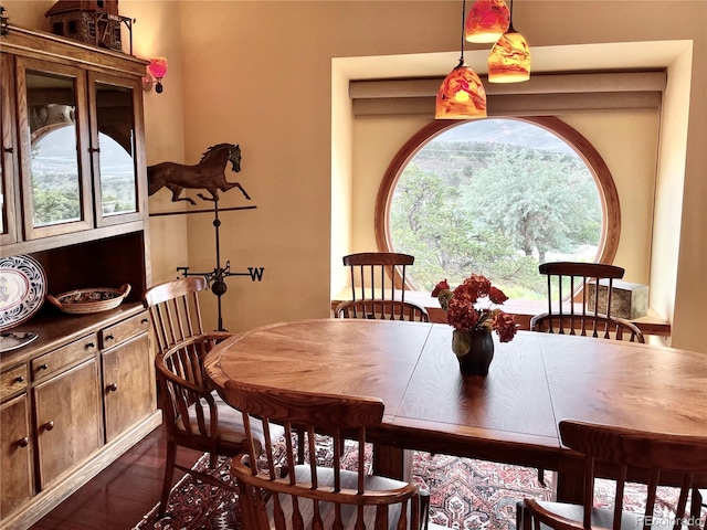 view of dining space