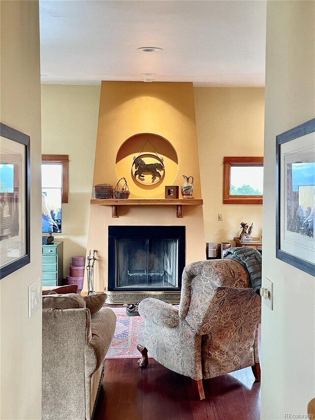 living room with plenty of natural light