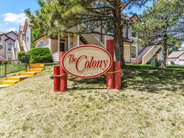 8361 S Upham Way Unit 209, Littleton, CO 80128 - community / neighborhood sign with a yard