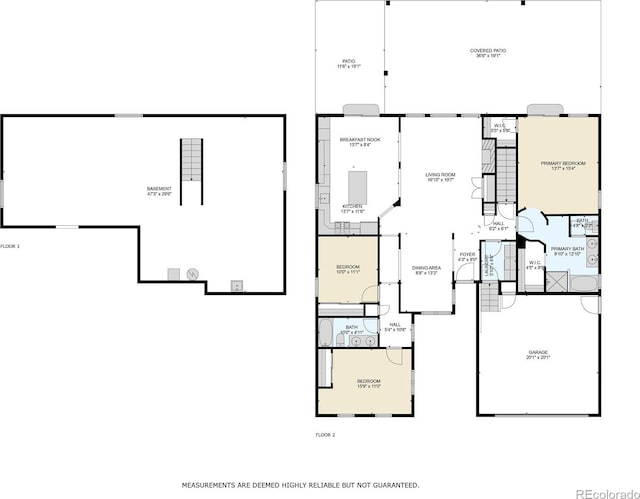 2840 Canyon Crest Ln, Highlands Ranch, CO 80126 - floor plan / room layout