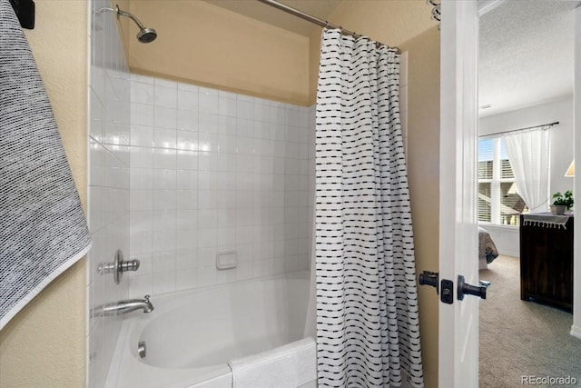 5378 Palomino Ranch Pt Unit 303, Colorado Springs, CO 80922 - full bath with shower / bath combo and a textured ceiling