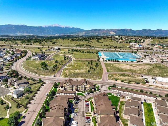 5378 Palomino Ranch Pt Unit 303, Colorado Springs, CO 80922 - aerial view with a mountain view