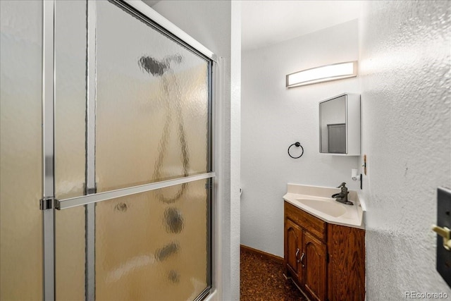 1345 2nd Street Rd, Eaton, CO 80615 - bathroom with a shower with door and vanity