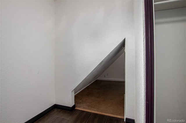 299 4th Ave, Limon, CO 80828 - stairs with wood finished floors and baseboards