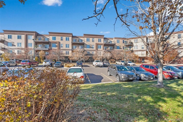 view of uncovered parking lot