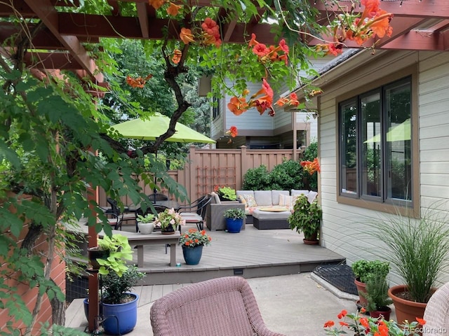 4565 E Mexico Ave Unit 3, Denver, CO 80222 - view of wooden deck