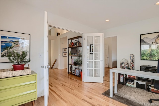 4565 E Mexico Ave Unit 3, Denver, CO 80222 - office space featuring french doors, light wood-style floors, and recessed lighting