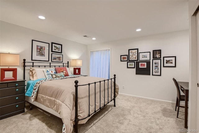 4565 E Mexico Ave Unit 3, Denver, CO 80222 - carpeted bedroom with recessed lighting and baseboards