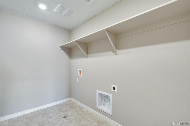 9910 Biscay St, Commerce City, CO 80022 - washroom featuring hookup for a washing machine and electric dryer hookup