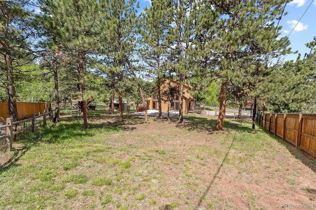 1345 Leslie Cir, Woodland Park, CO 80863 - view of fenced backyard