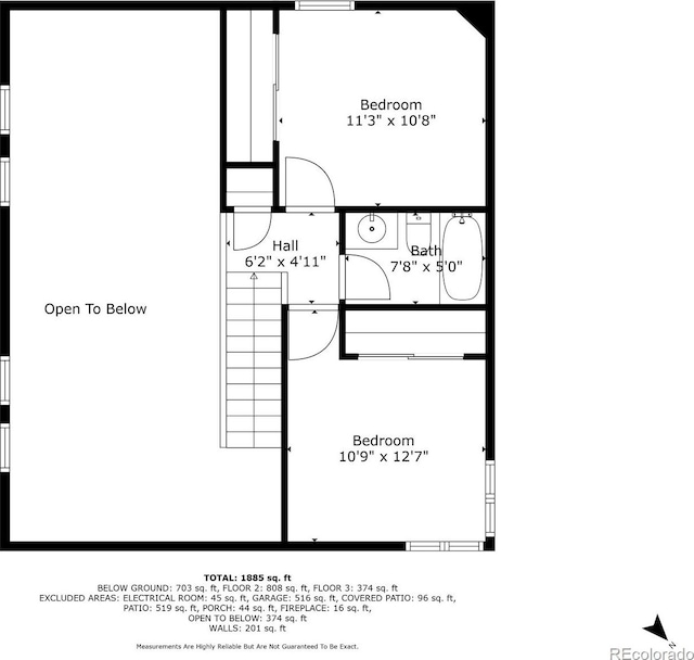 1345 Leslie Cir, Woodland Park, CO 80863 - view of home floor plan