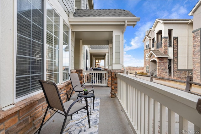 view of balcony