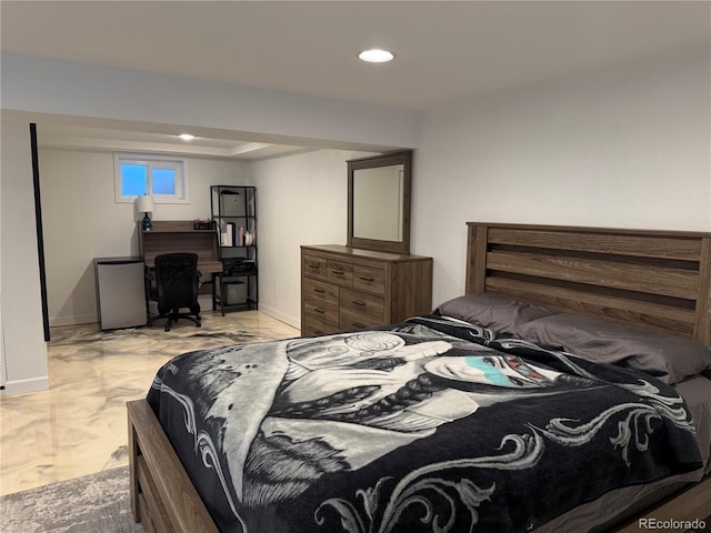 7132 Xavier Way, Westminster, CO 80030 - bedroom with recessed lighting, light marble finish flooring, and baseboards
