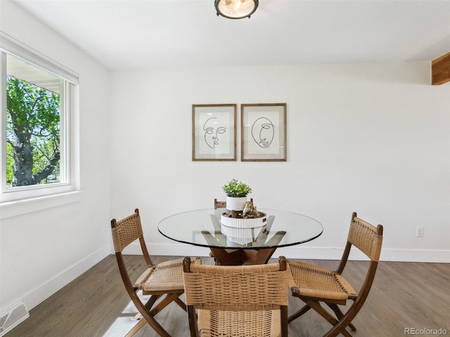 207 Iowa Dr, Golden, CO 80403 - dining room featuring baseboards and wood finished floors