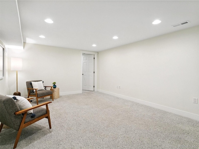 207 Iowa Dr, Golden, CO 80403 - sitting room with carpet flooring, recessed lighting, and baseboards