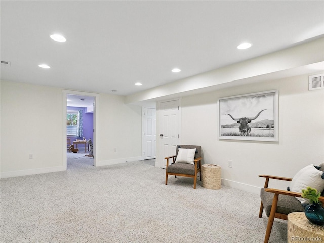 207 Iowa Dr, Golden, CO 80403 - living area featuring recessed lighting, baseboards, and carpet floors