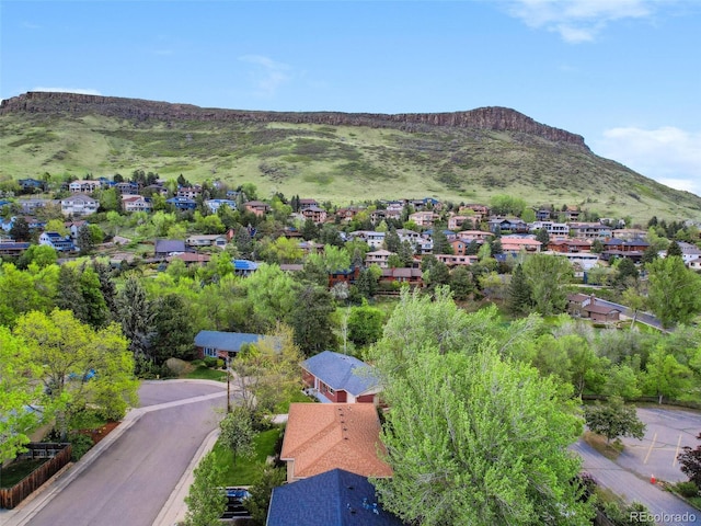 207 Iowa Dr, Golden, CO 80403 - aerial perspective of suburban area featuring a mountain backdrop