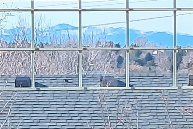 room details featuring a mountain view