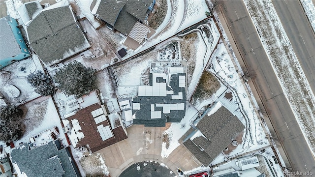 birds eye view of property featuring a residential view