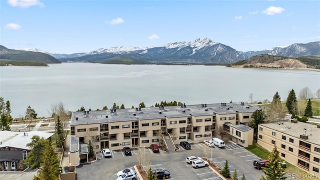 311 W La Bonte St Unit 306, Dillon, CO 80435 - drone / aerial view of a water and mountain view