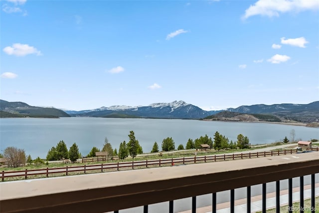 311 W La Bonte St Unit 306, Dillon, CO 80435 - water view featuring a mountainous background