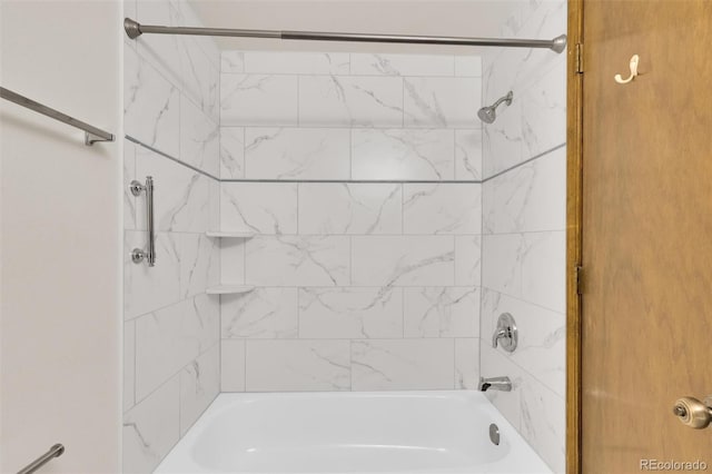 bathroom featuring shower / bathtub combination