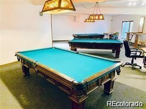 1302 S Parker Rd Unit 127, Denver, CO 80231 - game room with billiards