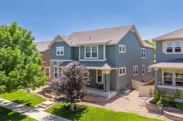 2488 Lake Vista Dr, Broomfield, CO 80023 - rear view of house with a patio area and roof with shingles