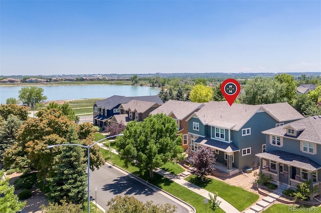 2488 Lake Vista Dr, Broomfield, CO 80023 - aerial view of residential area with a large body of water