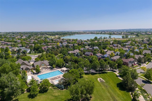 2488 Lake Vista Dr, Broomfield, CO 80023 - aerial view of a large body of water and a pool area