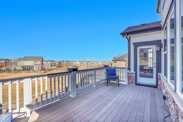 8726 Gardenia Cir, Arvada, CO 80005 - deck featuring a residential view