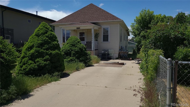 view of front of home