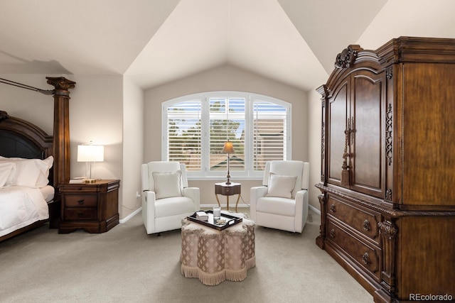 6772 Tiger Tooth, Littleton, CO 80124 - bedroom featuring light carpet and vaulted ceiling