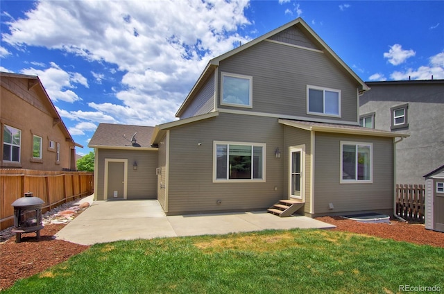 5947 Cumbre Vista Way, Colorado Springs, CO 80924 - back of house with a patio and entry steps