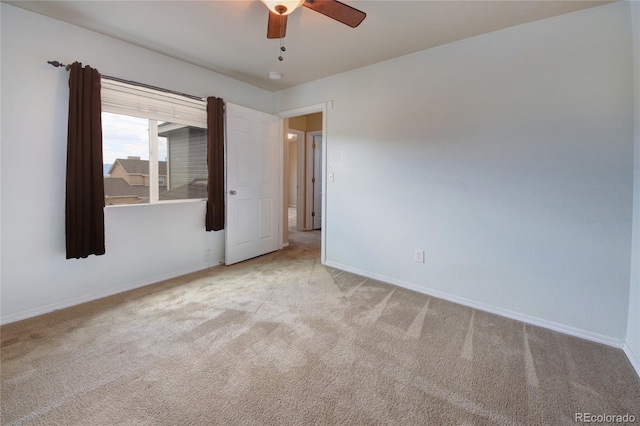 5947 Cumbre Vista Way, Colorado Springs, CO 80924 - carpeted spare room featuring baseboards and a ceiling fan