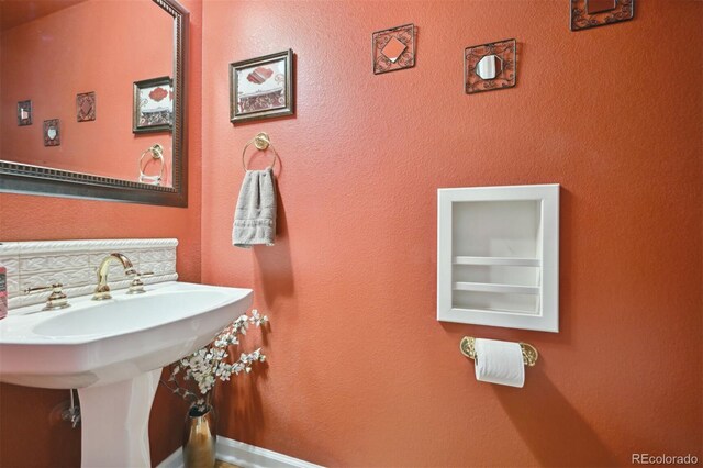 bathroom with a sink