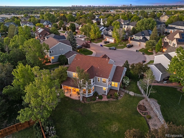 3566 E Meadow Creek Pl, Highlands Ranch, CO 80126 - aerial perspective of suburban area
