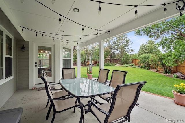 3566 E Meadow Creek Pl, Highlands Ranch, CO 80126 - view of patio featuring outdoor dining space