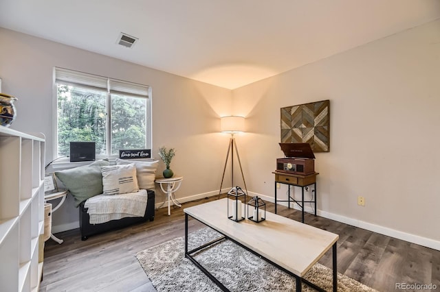 12476 W Prentice Pl, Littleton, CO 80127 - sitting room featuring wood finished floors