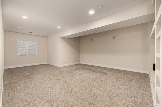 16434 Homestead Ct, Parker, CO 80134 - spare room featuring recessed lighting, carpet flooring, and baseboards