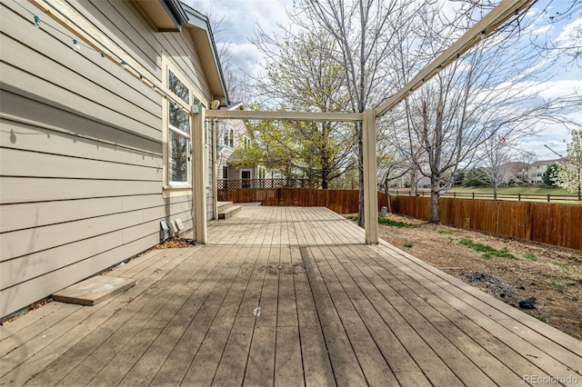 16434 Homestead Ct, Parker, CO 80134 - wooden deck with a fenced backyard