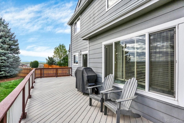 11575 Wilson Cir, Parker, CO 80134 - wooden terrace featuring a grill