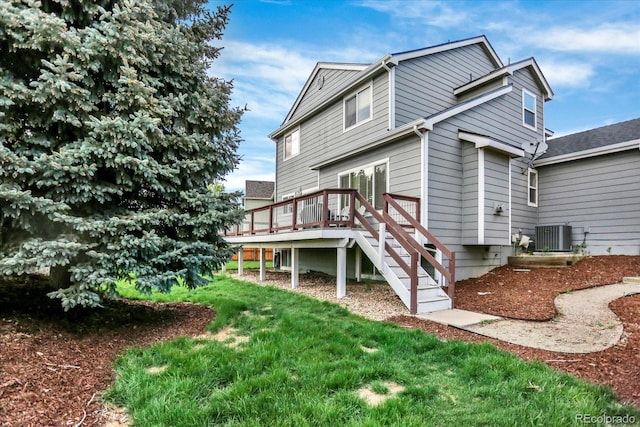 11575 Wilson Cir, Parker, CO 80134 - back of house with a deck and stairs