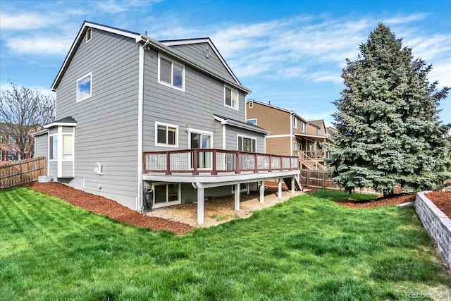 11575 Wilson Cir, Parker, CO 80134 - rear view of property featuring a wooden deck