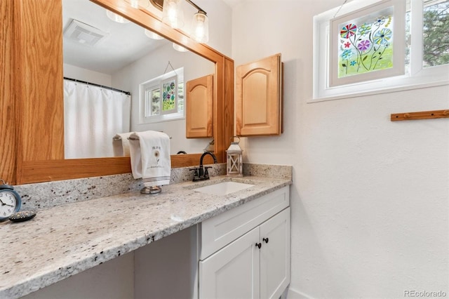 5384 Olde Stage Rd, Boulder, CO 80302 - full bathroom featuring vanity, plenty of natural light, and visible vents