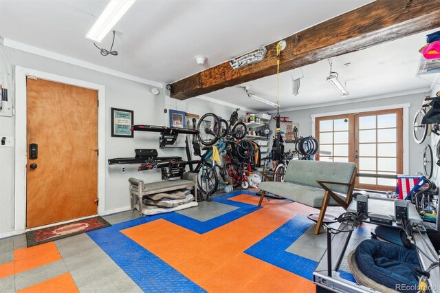 5384 Olde Stage Rd, Boulder, CO 80302 - exercise area featuring french doors