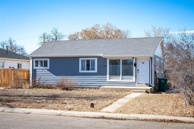 view of front of property