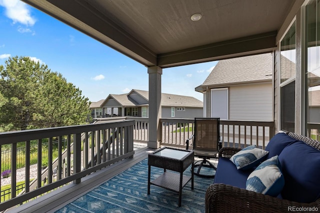 15802 Xanthia Way, Thornton, CO 80602 - wooden deck with a residential view