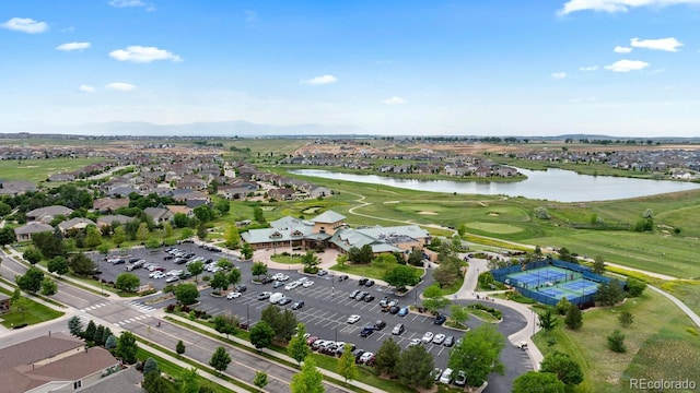 15802 Xanthia Way, Thornton, CO 80602 - view of property location with a water and mountain view, nearby suburban area, and a local golf course